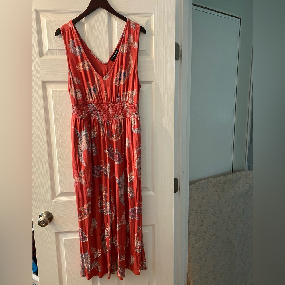 Love & Legend Red Floral Jumpsuit